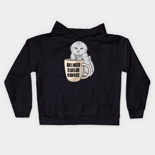 All I need is cats and coffee. Kids Hoodie